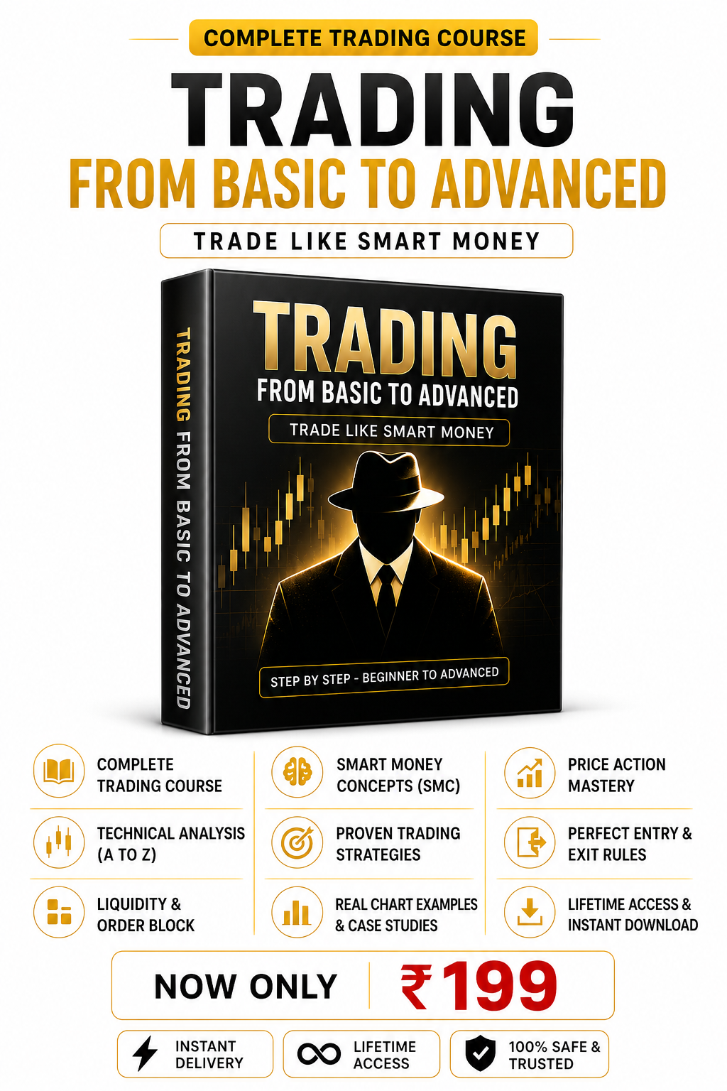 Master Trading From Zero to Hero | Premium eBooks + Video Course -Only ₹199🔥