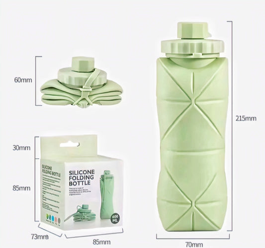 Silicone Foldable Water Bottle – Portable, Leakproof & Travel Friendly