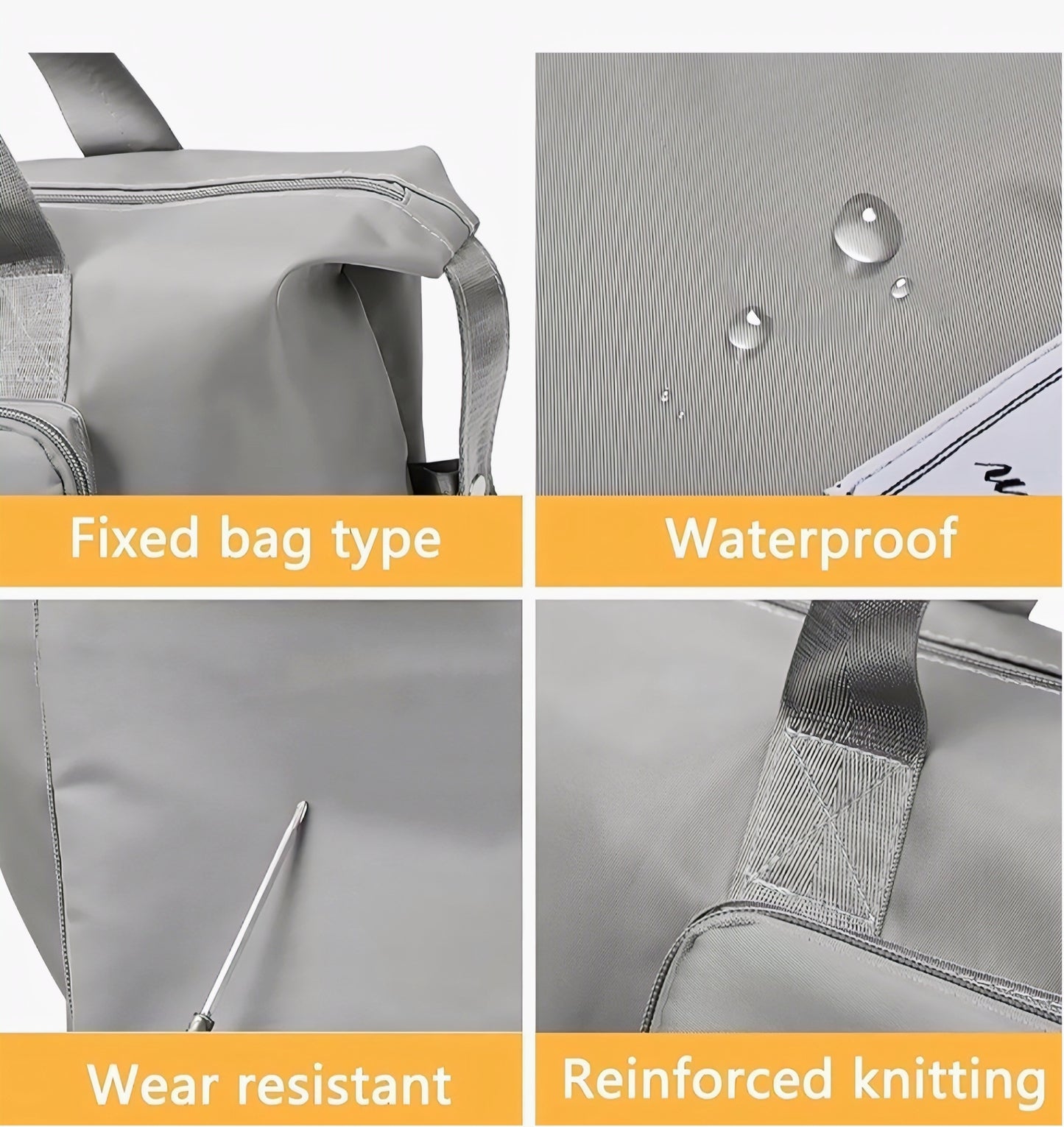 Foldable Travel Duffel Bag with Wet Pocket & Shoe Compartment | Waterproof Weekend Bag