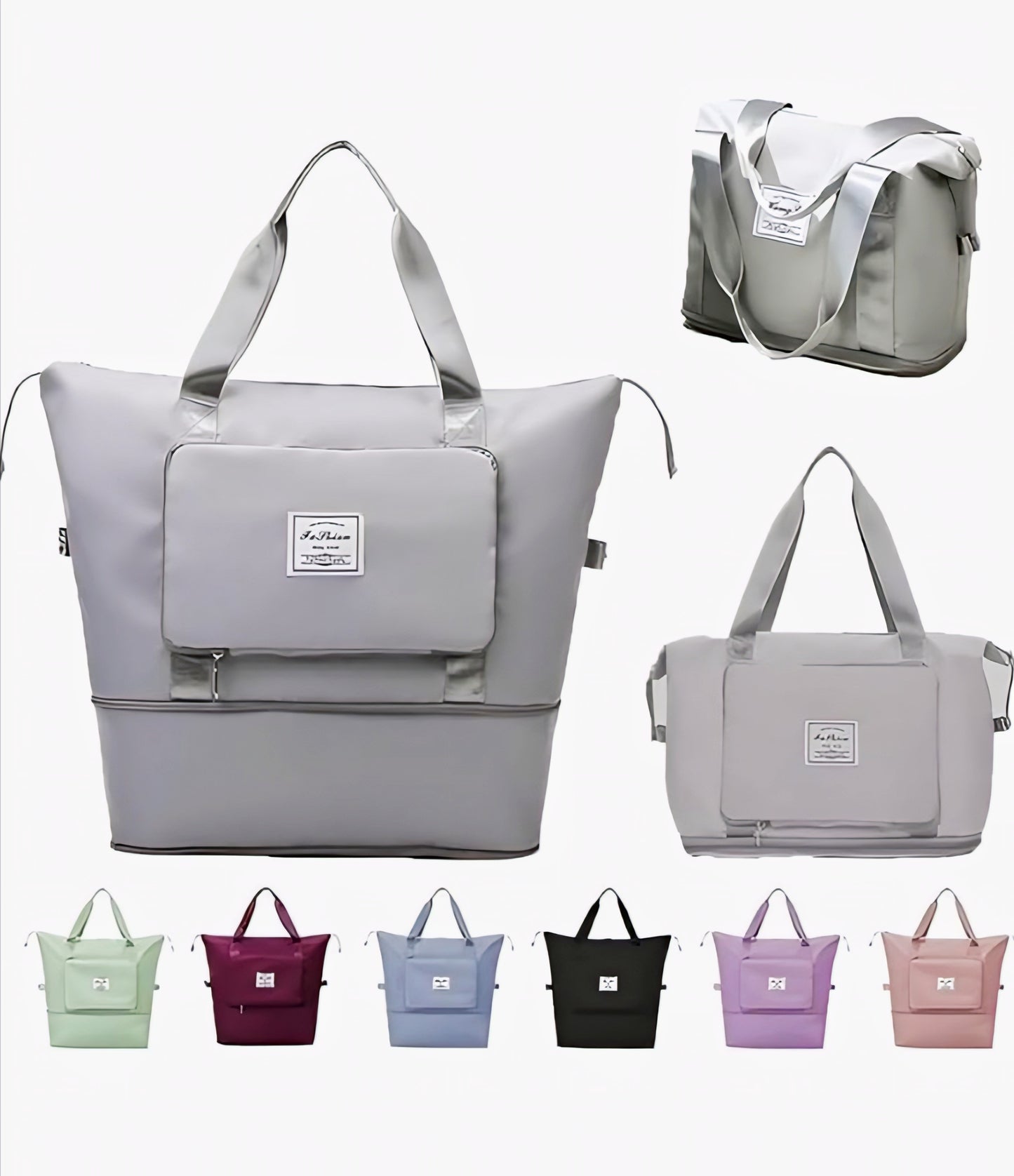Foldable Travel Duffel Bag with Wet Pocket & Shoe Compartment | Waterproof Weekend Bag