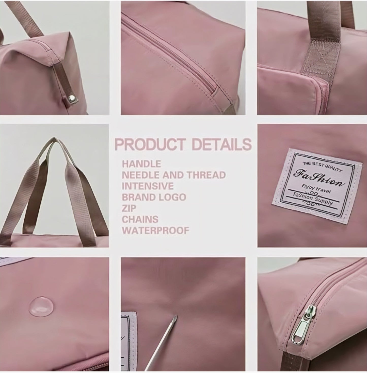 Foldable Travel Duffel Bag with Wet Pocket & Shoe Compartment | Waterproof Weekend Bag